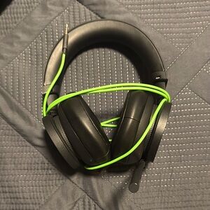 Black and Green Gaming Headset
